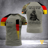 Customized German Soldier 3D Printed Combat Shirt EZD020621