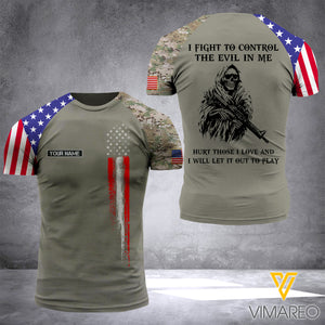 Customized US Soldier 3D Printed Combat Shirt EZD020621
