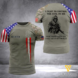 Customized US Soldier 3D Printed Combat Shirt EZD020621