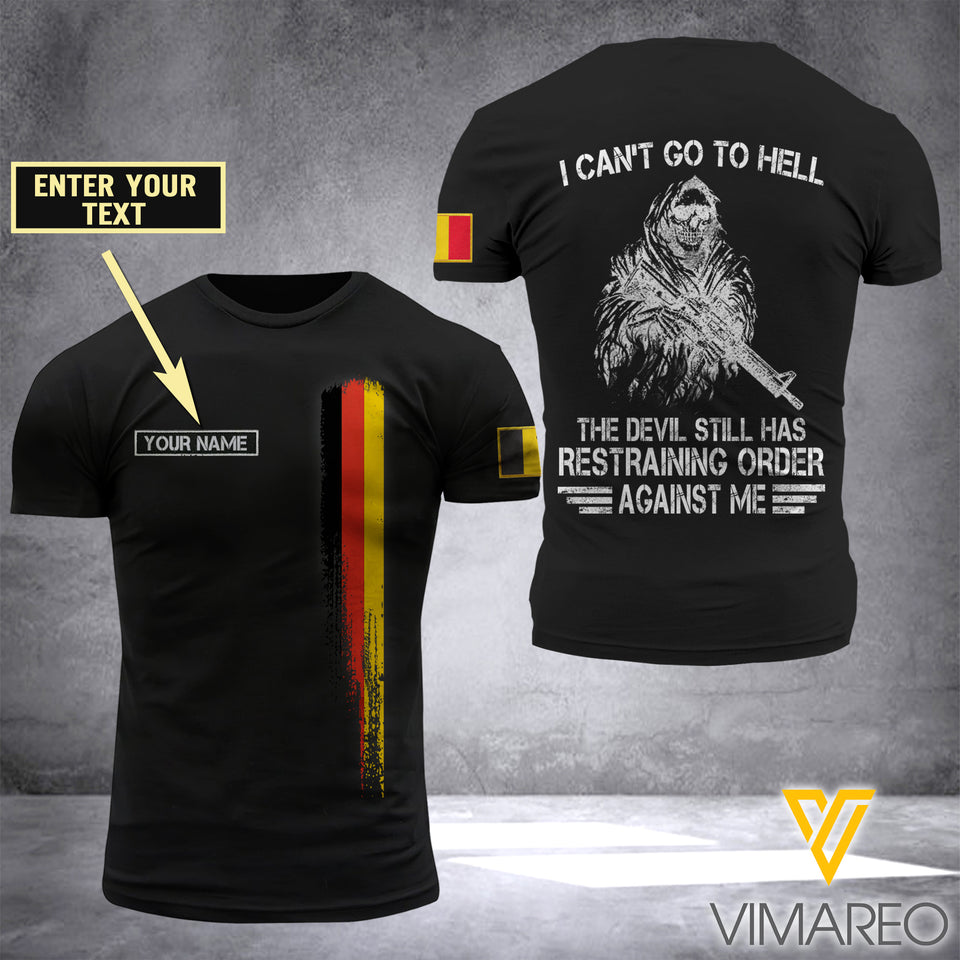 BELGIAN SOLDIER CUSTOMIZE T SHIRT 3D PRINTED TMTL 104