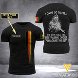 BELGIAN SOLDIER CUSTOMIZE T SHIRT 3D PRINTED TMTL 104