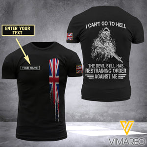 BRITISH SOLDIER CUSTOMIZE T SHIRT 3D PRINTED TMTL 104