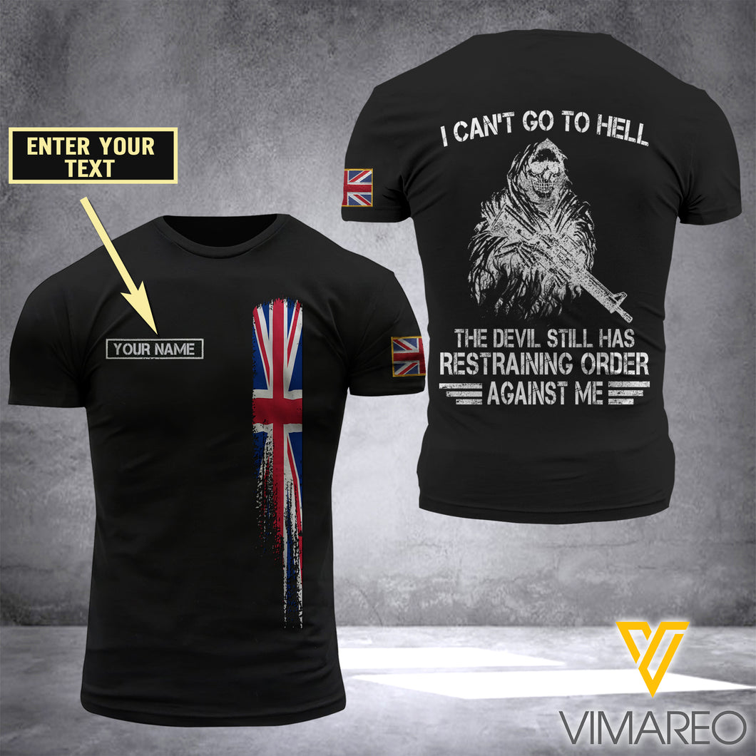 BRITISH SOLDIER CUSTOMIZE T SHIRT 3D PRINTED TMTL 104