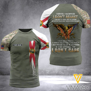 Florida Camo Customized 3D PRINTED SHIRT