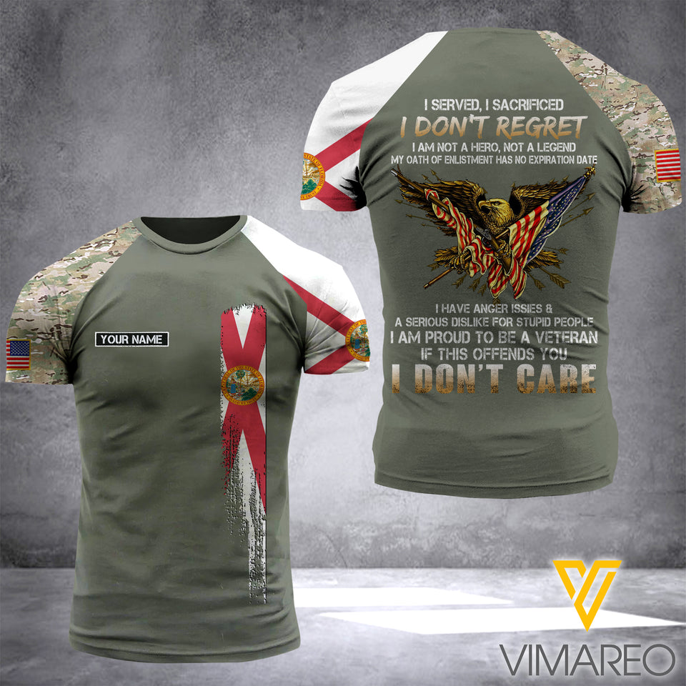 Florida Camo Customized 3D PRINTED SHIRT