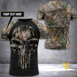 English Setter Hunting Camouflage CUSTOMIZED T SHIRT/HOODIE 3D PRINTED
