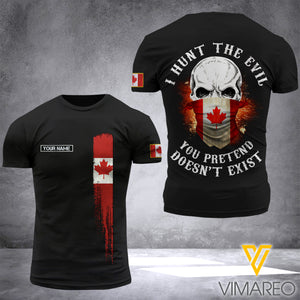 Canada SOLDIER CUSTOMIZE T SHIRT 3D PRINTED TMTL HUNT THE EVIL