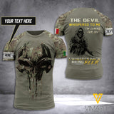 Customized Italian Soldier 3D Printed Combat Shirt EZD030621