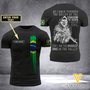 Customized Brazil Soldier 3D Printed Shirt EZD074