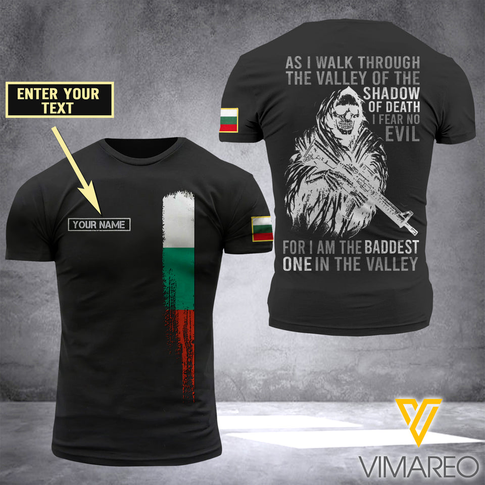 Customized Bulgaria Soldier 3D Printed Shirt EZD074