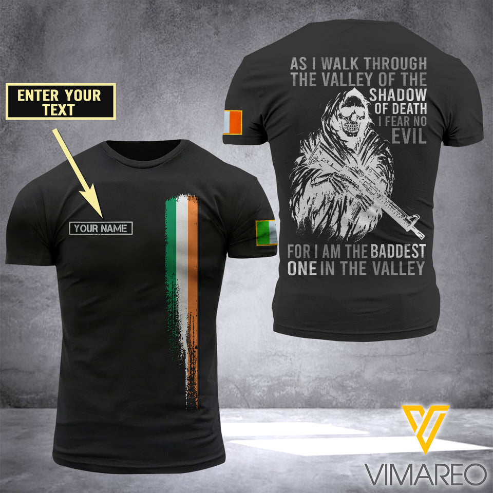 Customized Ireland Soldier 3D Printed Shirt EZD074