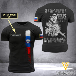 Customized Slovenia Soldier 3D Printed Shirt EZD074