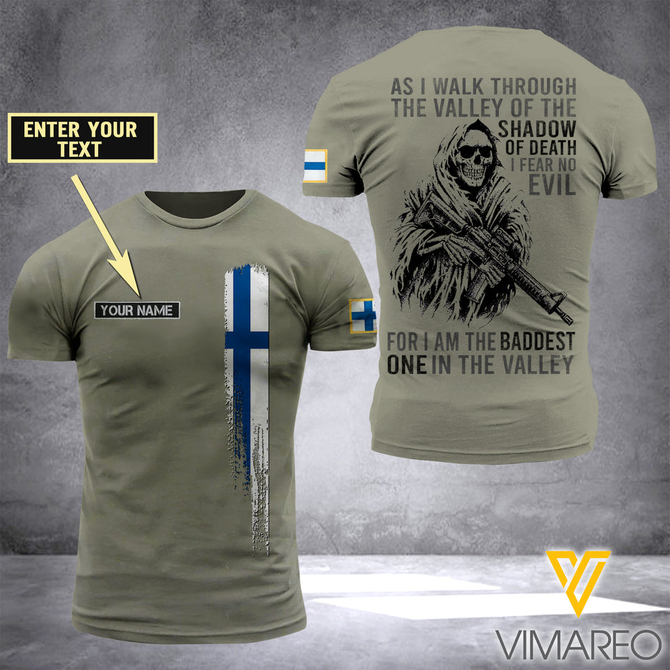 Customized Finland Soldier 3D Printed Shirt EZD074