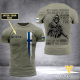 Customized Finland Soldier 3D Printed Shirt EZD074