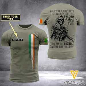Customized Ireland Soldier 3D Printed Shirt EZD074