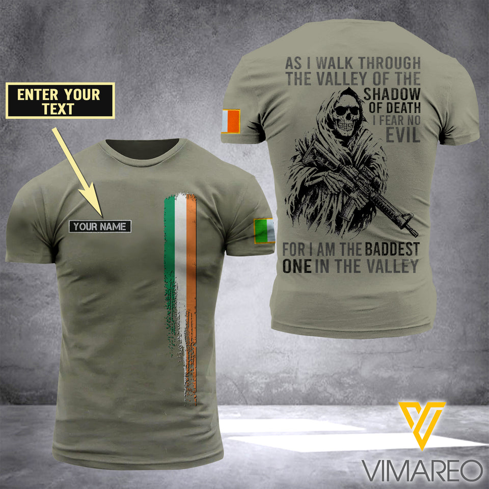 Customized Ireland Soldier 3D Printed Shirt EZD074