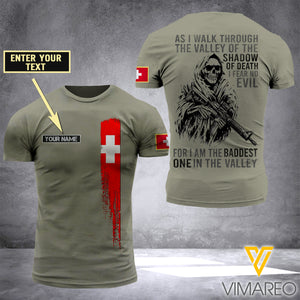 Customized Swiss Soldier 3D Printed Shirt EZD074