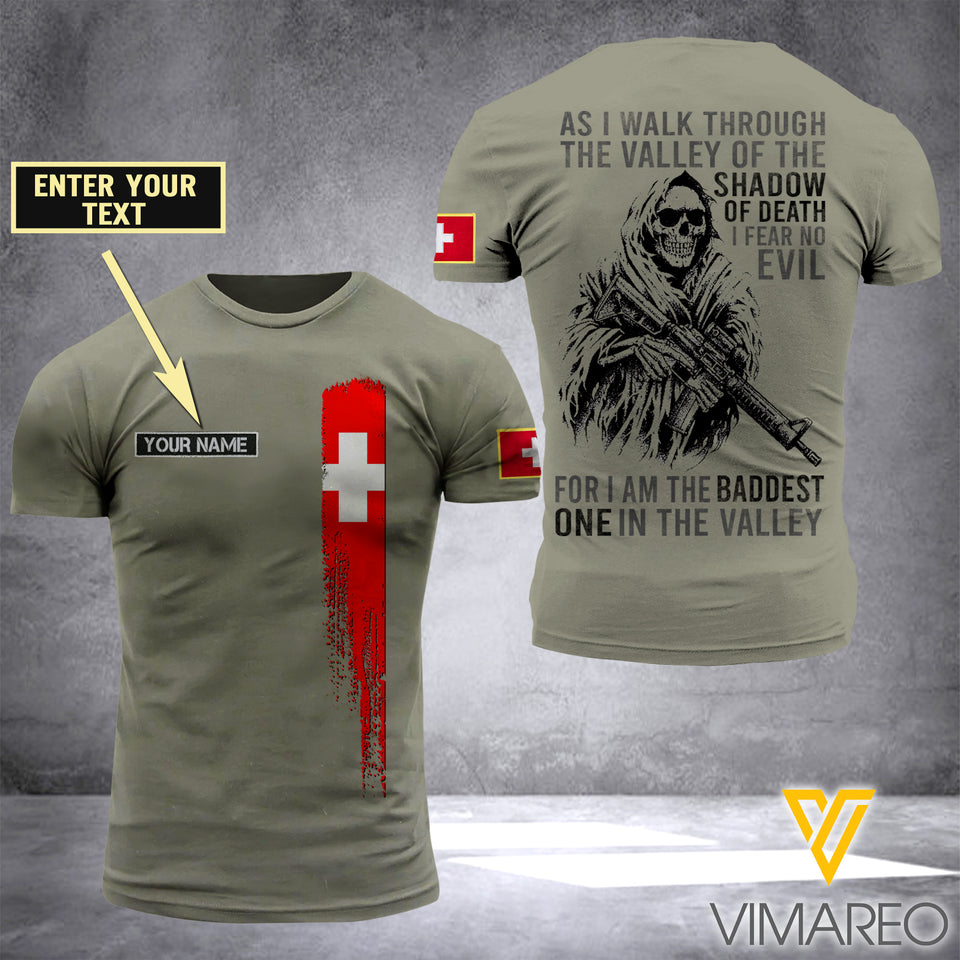 Customized Swiss Soldier 3D Printed Shirt EZD074