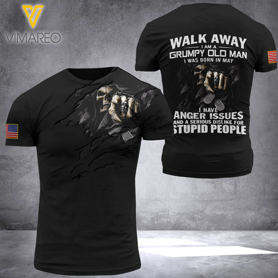 May guy-Grumpy Old Man 3D PRINTED SHIRT