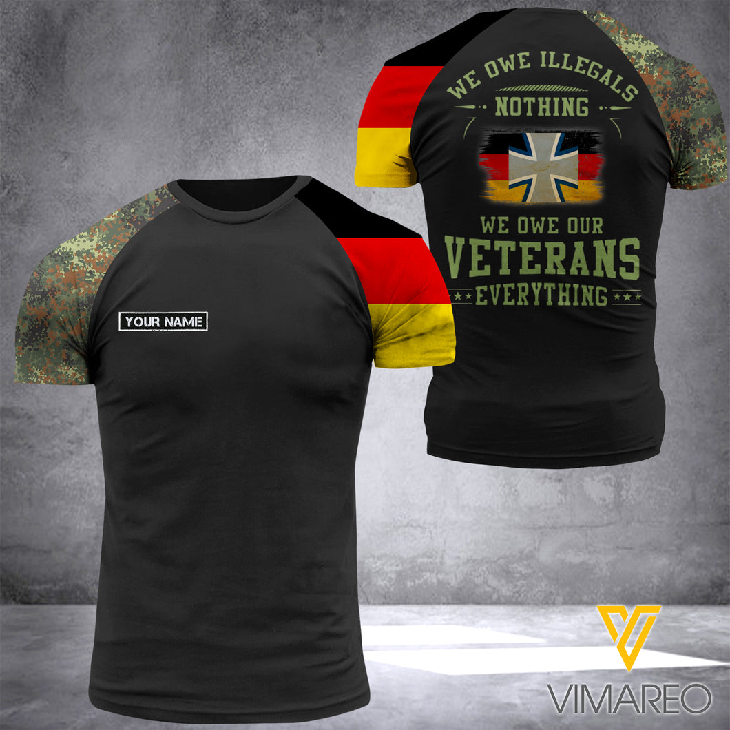 Customized GERMANY 3D PRINTED SHIRT 2107D