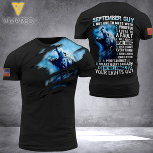 September guy 3D PRINTED SHIRT