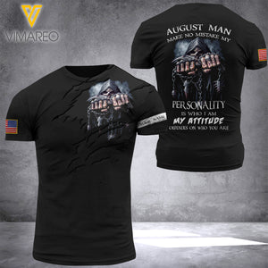 August Man Customized 3D PRINTED SHIRT TVM