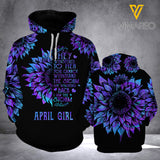 April Girl 3D printed hoodie LSSME