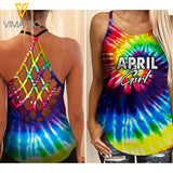 April Girl Criss-Cross Open Back Camisole Tank Top Legging TDWT