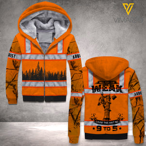 PERSONALIZED ARBORIST FLEECE HOODIE 3D PRINTED LC