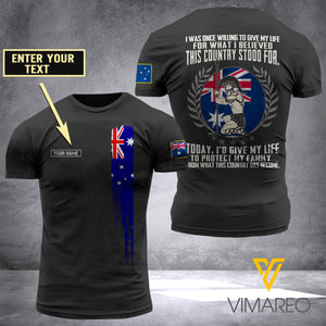 Personalized Australian Tshirt XNEHR