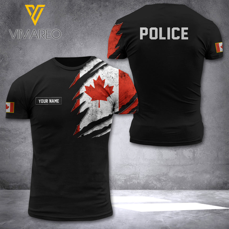 Personalized Canadian Police Tshirt Sweatpants NBVE