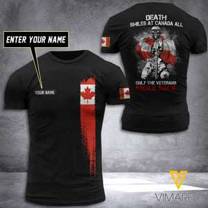 Personalized Canadian Veteran Tshirt KXBEH