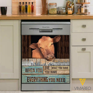 Cattle Kitchen Dishwasher Cover 1
