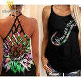 Catch Fishing Criss-Cross Open Back Camisole Tank Top TKLKW