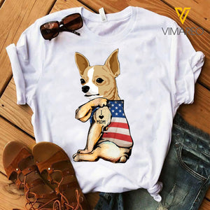 Chihuahua Dog Mom Tshirt MFETR