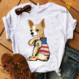 Chihuahua Dog Mom Tshirt MFETR