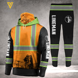 PERSONALIZED LINEMAN MASK HOODIE COMBO 3D PRINTED LC