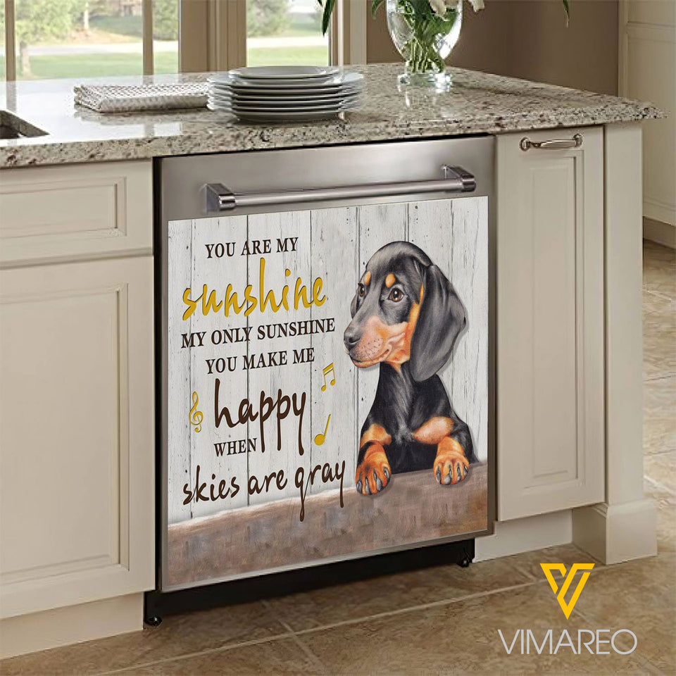 Dachshund Dog Kitchen Dishwasher Cover
