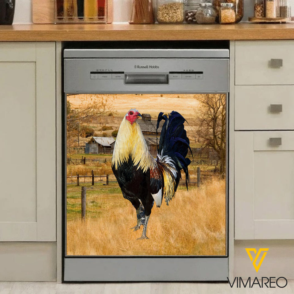 VMVH ROOSTER Kitchen Dishwasher Cover 0403 TMA