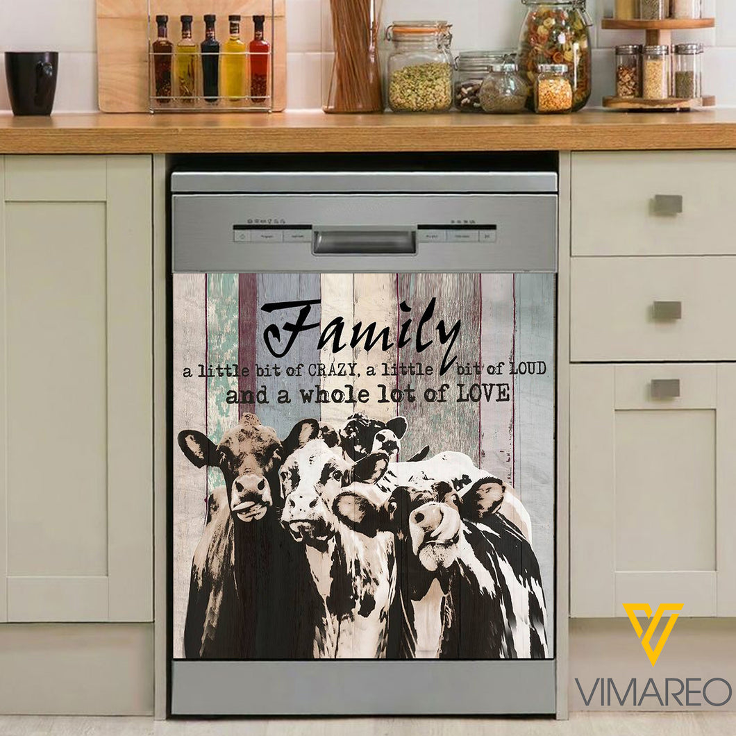 Cattle Kitchen Dishwasher Cover Family