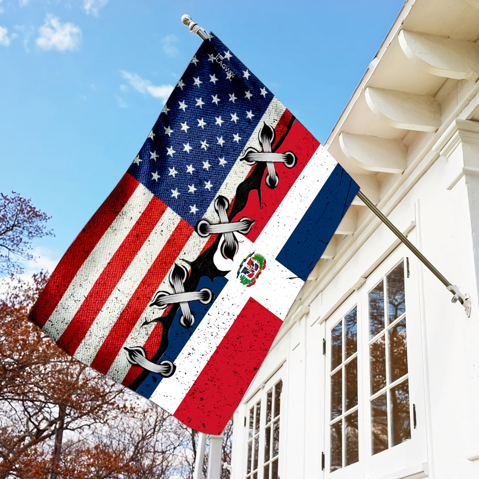 PHN Flag of the USA and Dominican parts APR-MQ22