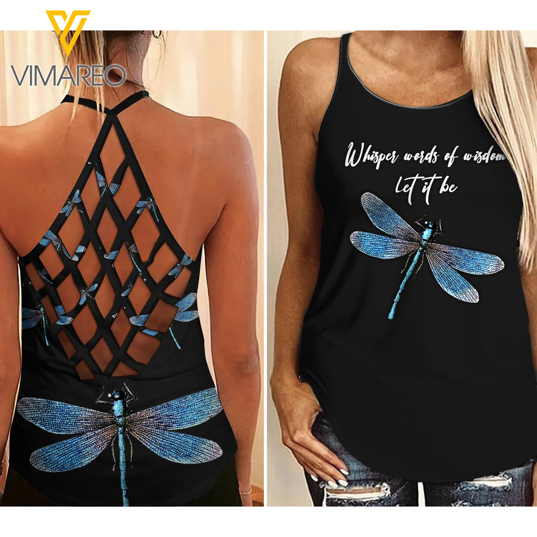 Whisper Criss-Cross Open Back Camisole Tank Top CSSJE1