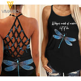 Whisper Criss-Cross Open Back Camisole Tank Top CSSJE1