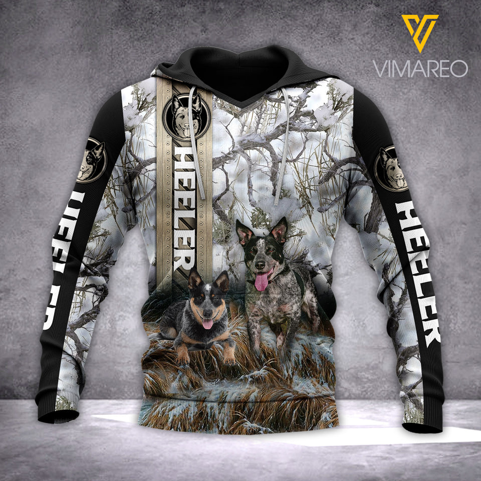 Heeler Dog 3D printed hoodie MFR