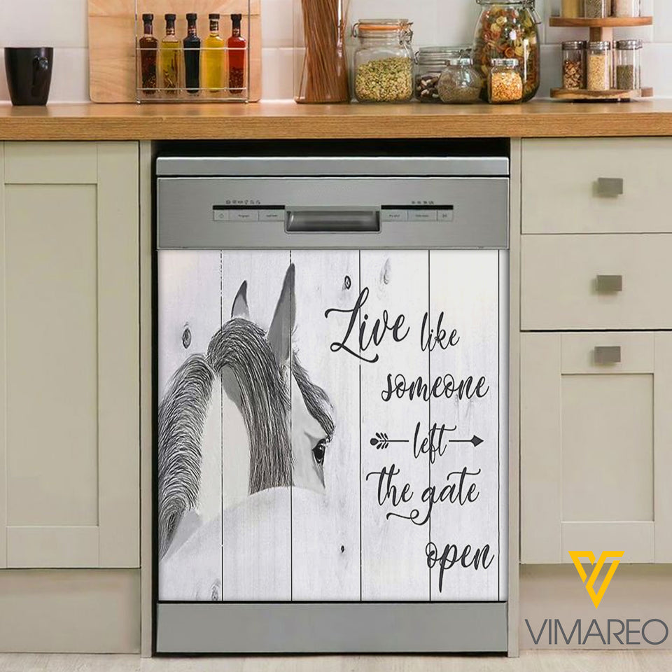 Horse Kitchen Dishwasher Cover