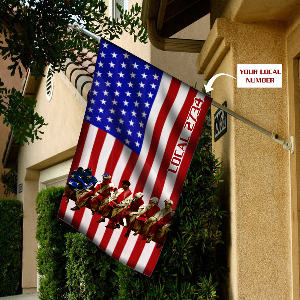 Personalized Ironworker Local Flag NBCGE