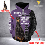PERSONALIZED DOBERMAN DOG HOODIE 3D PRINTED AUG-HQ24