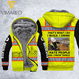 MH BRICKLAYER SAFETY FLEECE HOODIE 3D PRINTED FEB-HQ02