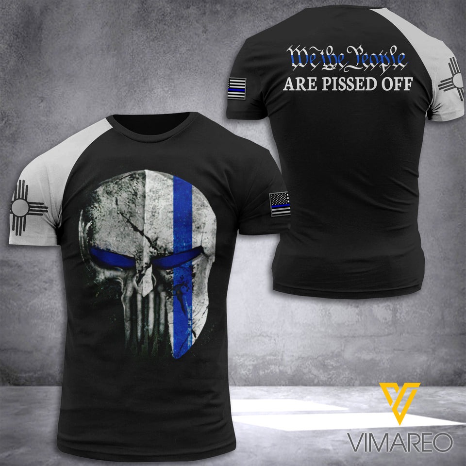 NEW MEXICO BLUE LINE TSHIRT PRINTED MAY-HQ05