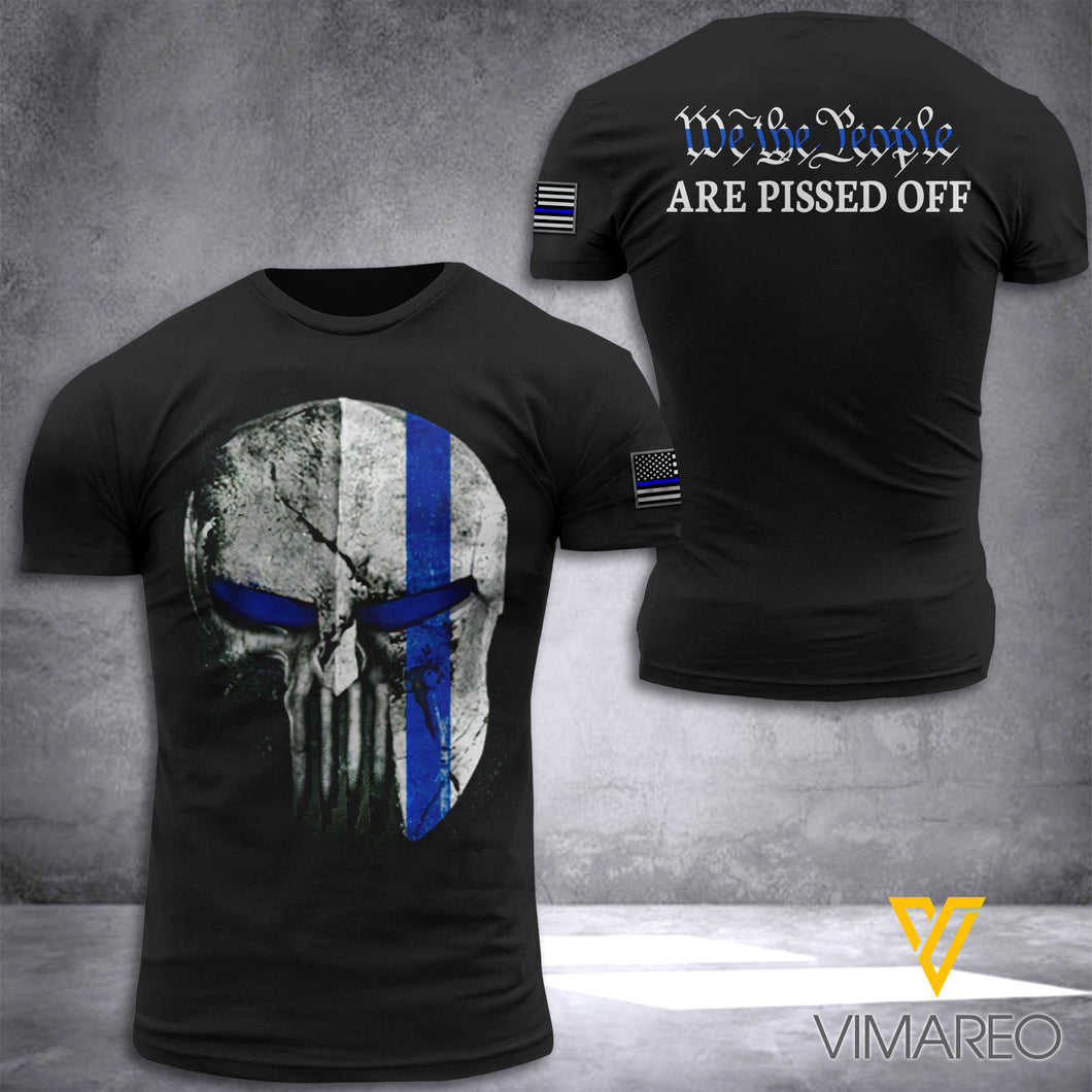 US THIN BLUE LINE TSHIRT PRINTED MAY-HQ05